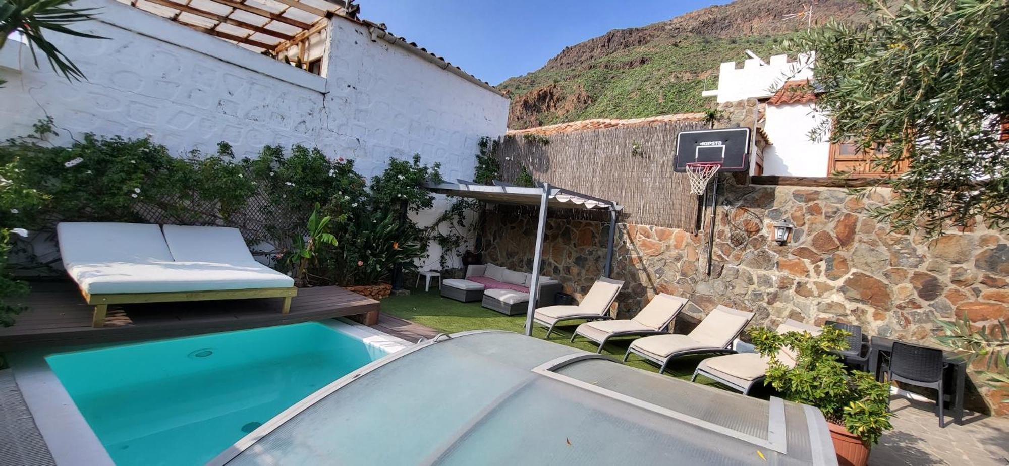 Villa Casa Agustin Pool 27 ºc à Fátaga Extérieur photo